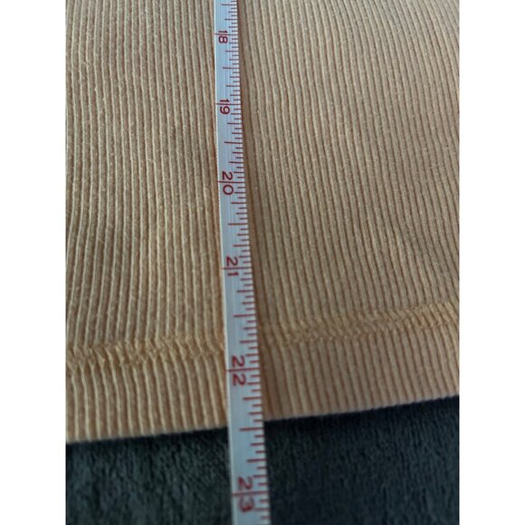 Vintage Lauren Ralph Lauren Womens XL Peach Ribbed Tank Top With Pocket - Picture 7 of 9